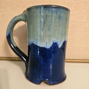 Rottenstone Blue Pottery Stoneware Mug Arroyo SecoTaos NM Scott Rutherford FSR
